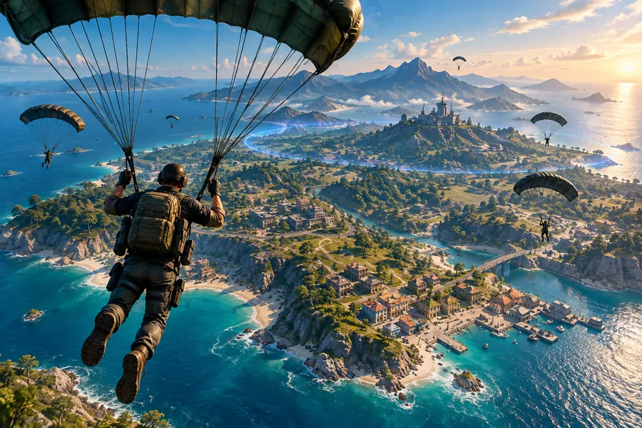 Battle royale adı için özgün oyun sahnesi