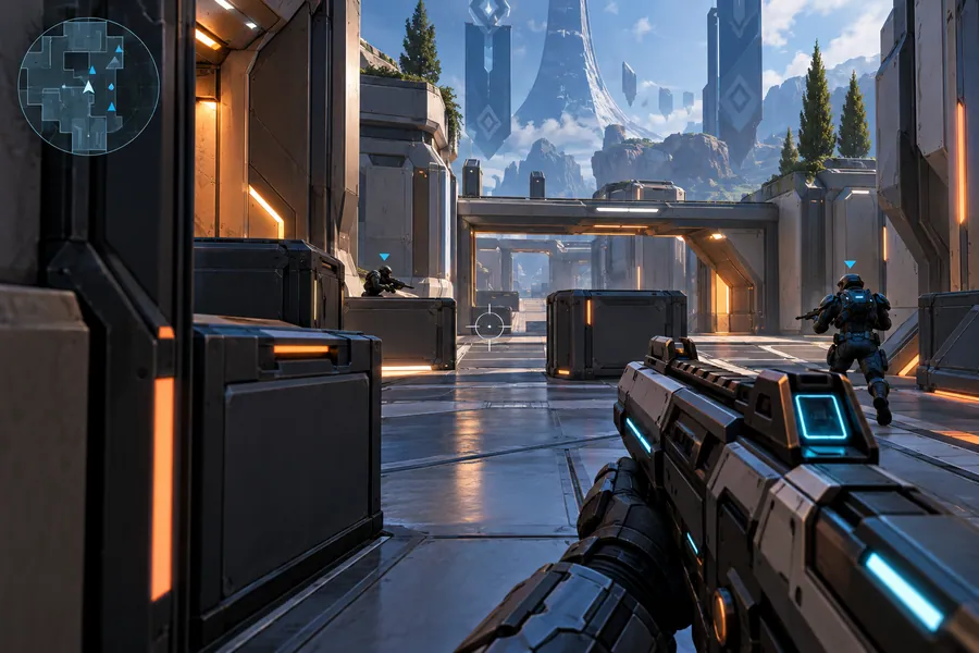 FPS adı için özgün oyun sahnesi